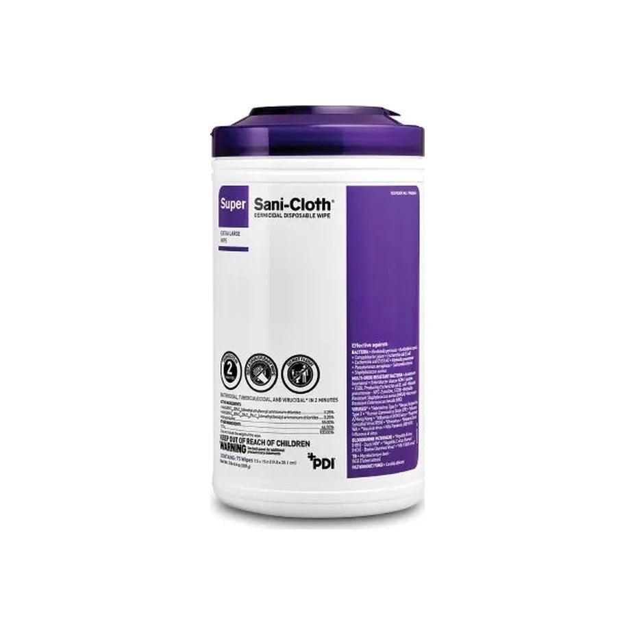 Super Sani-cloth Germicidal Wipe, Xl - Replaces Pyq86984