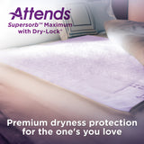 Attends Supersorb Maximum Underpads, 30"x36"