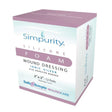 Simpurity silicone foam wound dressing with adhesive border, 2x2 inch, box of 12 pads