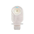 Ostomy bag for stoma care with adhesive barrier, medical supply product on white background