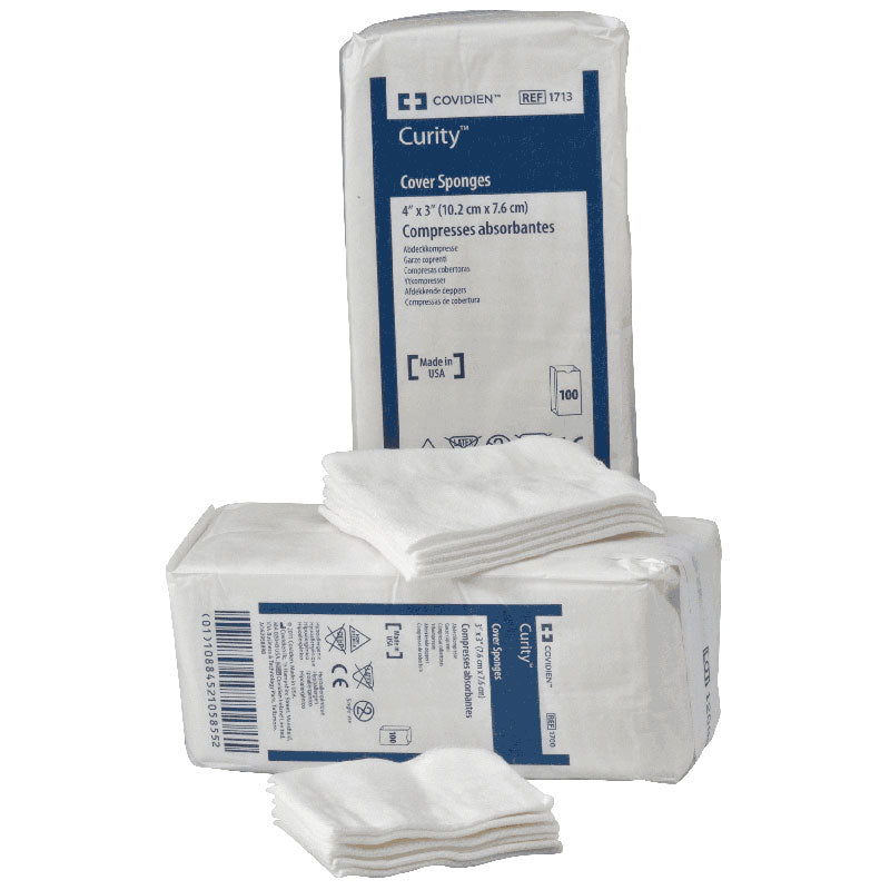 Curity Nonsterile Cover Sponge 4" X 4", 4 Ply