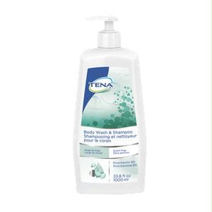 Tena Body Wash And Shampoo Scent Free 33.8 Fl. Oz.