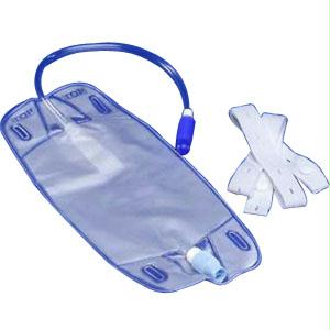 Dover Urine Leg Bag With Twist Valve And Straps, 17 Oz.