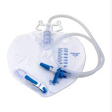 Cardinal Health Premium Vented Drainage Bag With Double Hanger Anti-reflux Valve 2,000 Ml