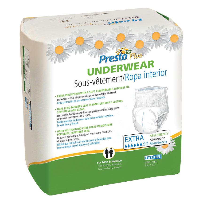 Presto Supreme Classic Protective Underwear X-large 58" - 68" Maximum Absorbency