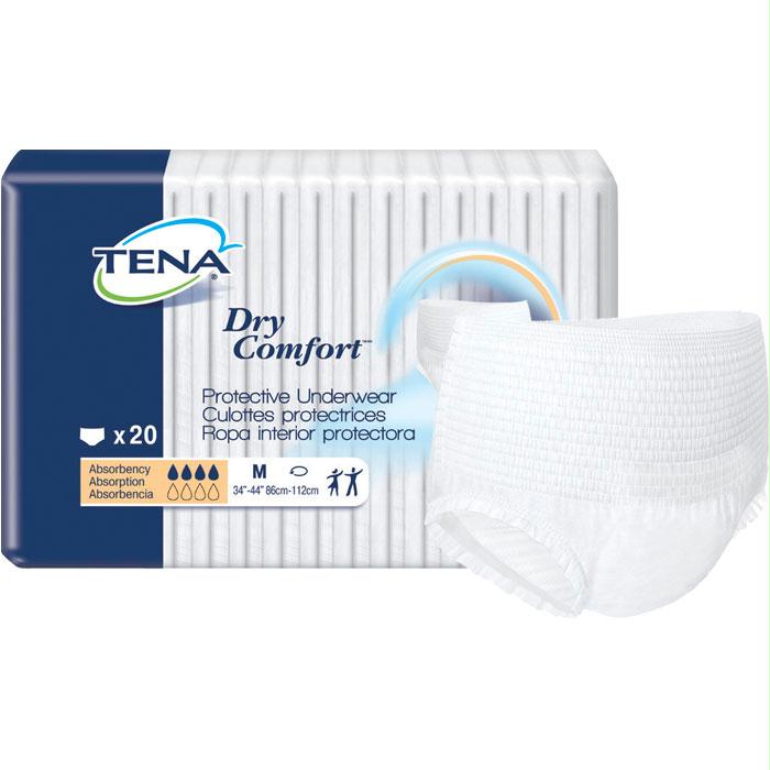 Tena Dry Comfort Protective Underwear, Medium, 34"- 44"