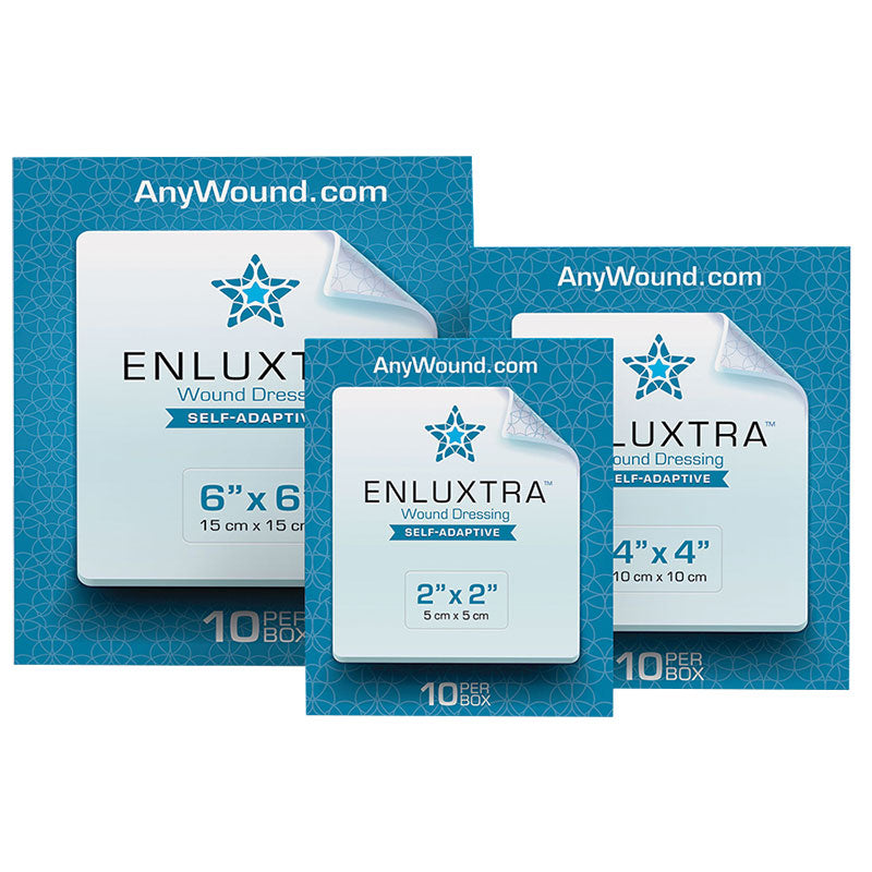 Enluxtra Self-adaptive Wound Dressing, 6" X 6"