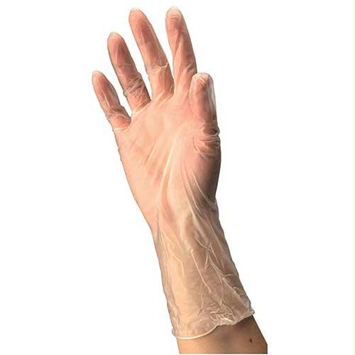 Cardinal Health Clear Vinyl Exam Gloves, Large