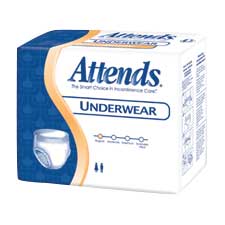 Attends Unisex Regular Absorbency Value Tier Protective Underwear Medium 34" - 44"