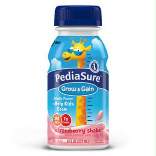 Pediasure Grow & Gain Strawberry Retail 8 Oz. Bottle