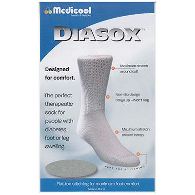 Diasox Seam-free Diabetes Socks Medium, White