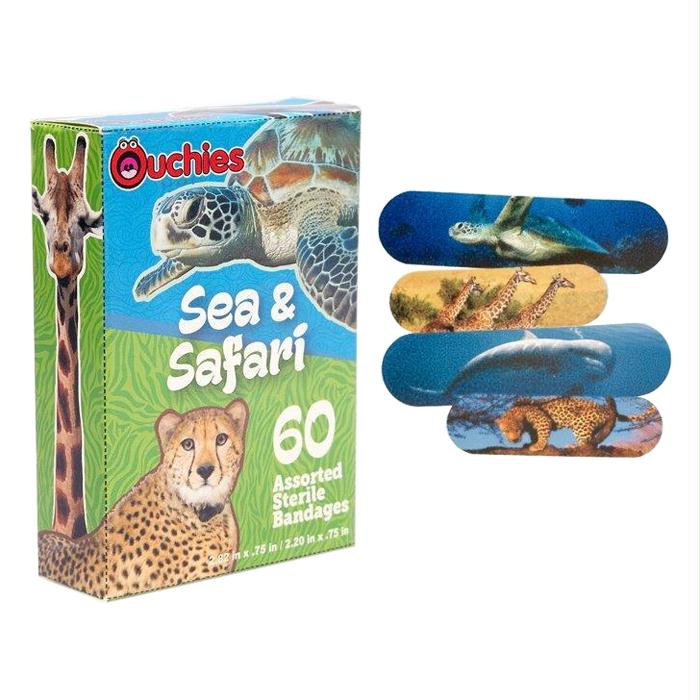 Ouchies Sea And Safari Bandages 60 Ct