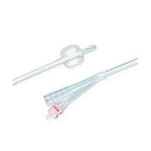 2-way 100% Silicone Foley Catheter 24 Fr 30 Cc