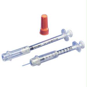 Monoject Insulin Safety Syringe 29g X 1/2", 3/10 Ml (100 Count)