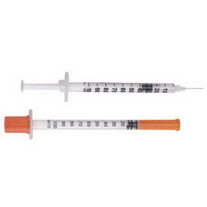 Safetyglide Insulin Syringe 29g X 1/2", 1 Ml