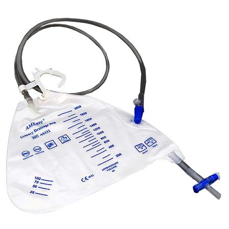 Urinary Drainage Bag With Anti-reflux Valve 2,000 Ml