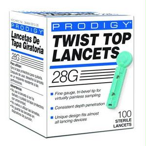 Prodigy Twist Top Lancet 28g (100 Count)