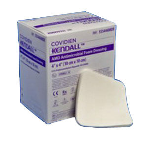 Cardinal Health Kendall Amd Antimicrobial Foam Dressing, 6" X 6"