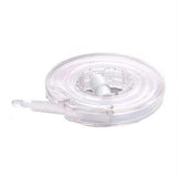 Clear medical adhesive tape dispenser with transparent roll for medical supplies