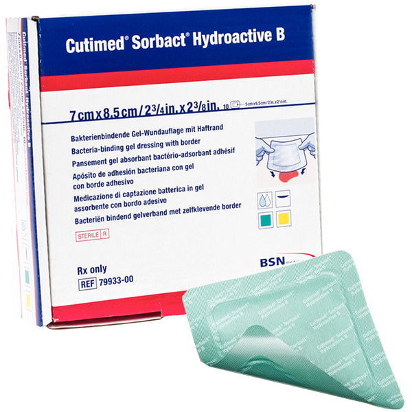 Cutimed Sorbact Hydroactive B, 2 - 3/4" X  2 - 3/8"