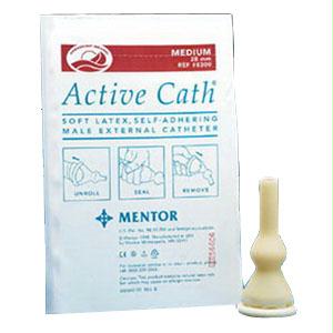 Active Cath Latex Self-adhering Male External Catheter With Watertight Adhesive Seal, 31 Mm