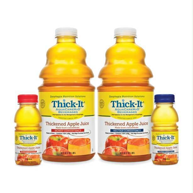 Thick-it Clear Advantage Thickened Apple Juice Nectar Consistency, 1/2 Gallon