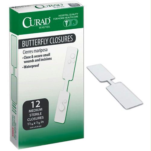 Curad Butterfly Closure Adhesive Bandage, 3/8" X 1-3/4"