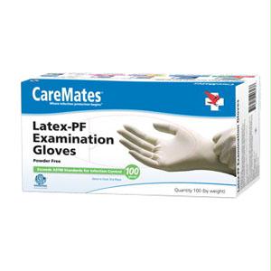 Caremates Latex Powder-free Disposable Examination Gloves, X-large