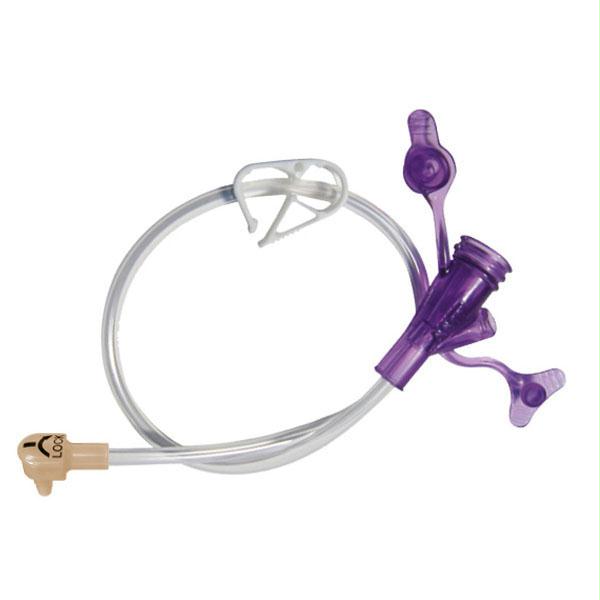 12" Right Angle Purple Dual Enfit Y-port Feeding Set