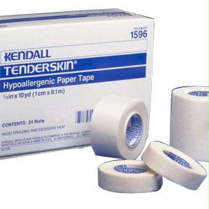 Kendall Hypoallergenic Paper Tape 0.5" X 10 Yds.