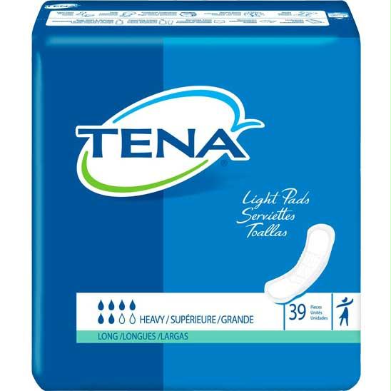 Tena Heavy Absorbency Long Pad, 15" Long