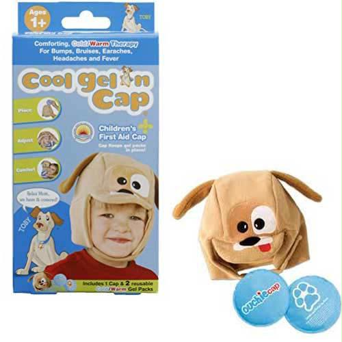 Cool Gel N Cap Kids Ice And Heat Packs With First Aid Cap, Toby The Puppy