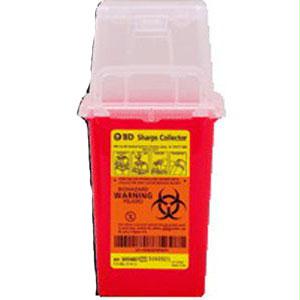 1.5 Qt Nestable Sharps Container, 9" X 4.5" X 4"