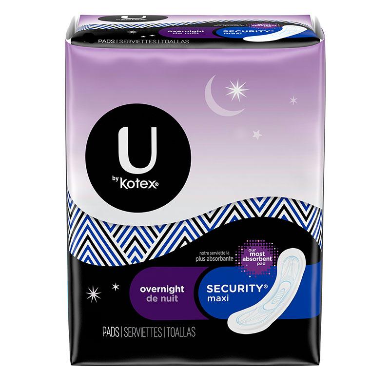 U By Kotex Premium Overnight Maxi Pads