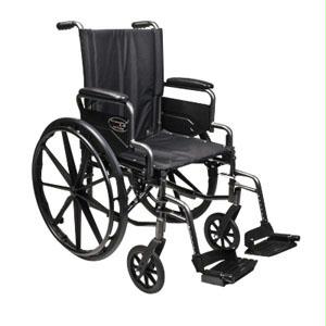 Traveler L4 Folding Wheelchair With Swingaway Footrest, 18" X 16" Seat