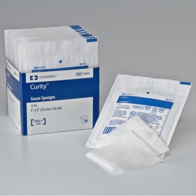 Curity Sterile Gauze Sponge, 4" X 4", Sterile 2's