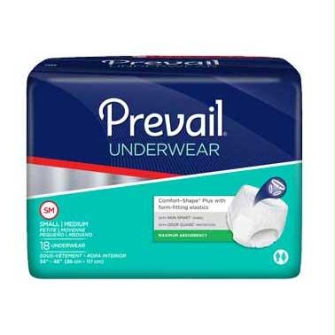 Prevail Super Plus Underwear Small/medium 34" - 46"