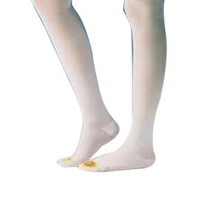 Anti-embolism Thigh-high Seamless Elastic Stockings Medium Regular, White