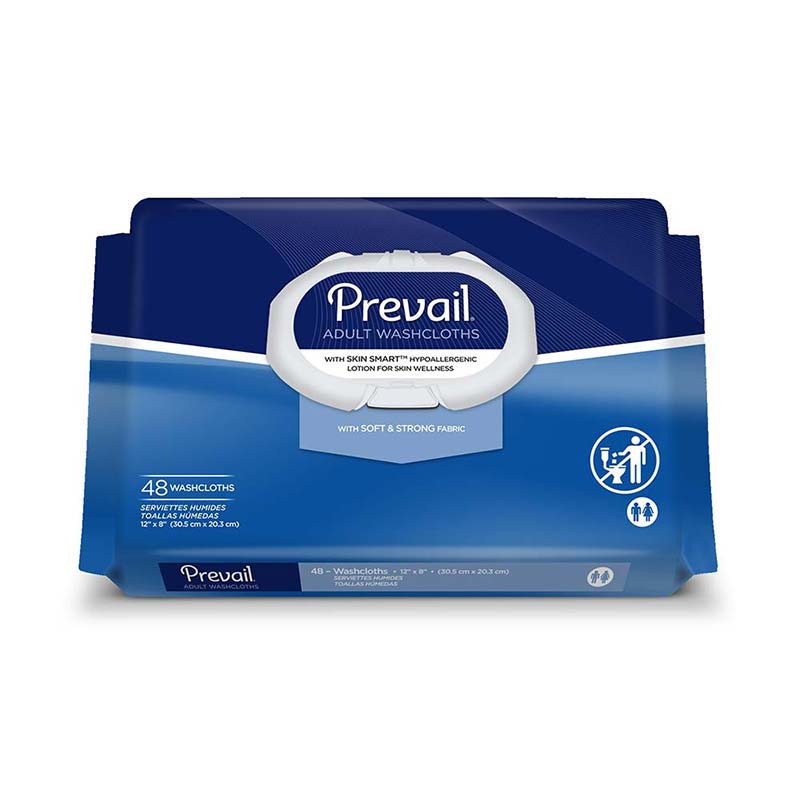 Prevail Disposable Adult Washcloth 12" X 8"