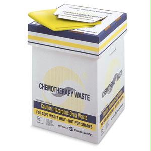 Chemoplus Chemo Soft Waste Corrugated Container 20 Gallon, Yellow