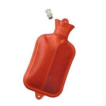 Mabis Rubber Water Bottle, Red