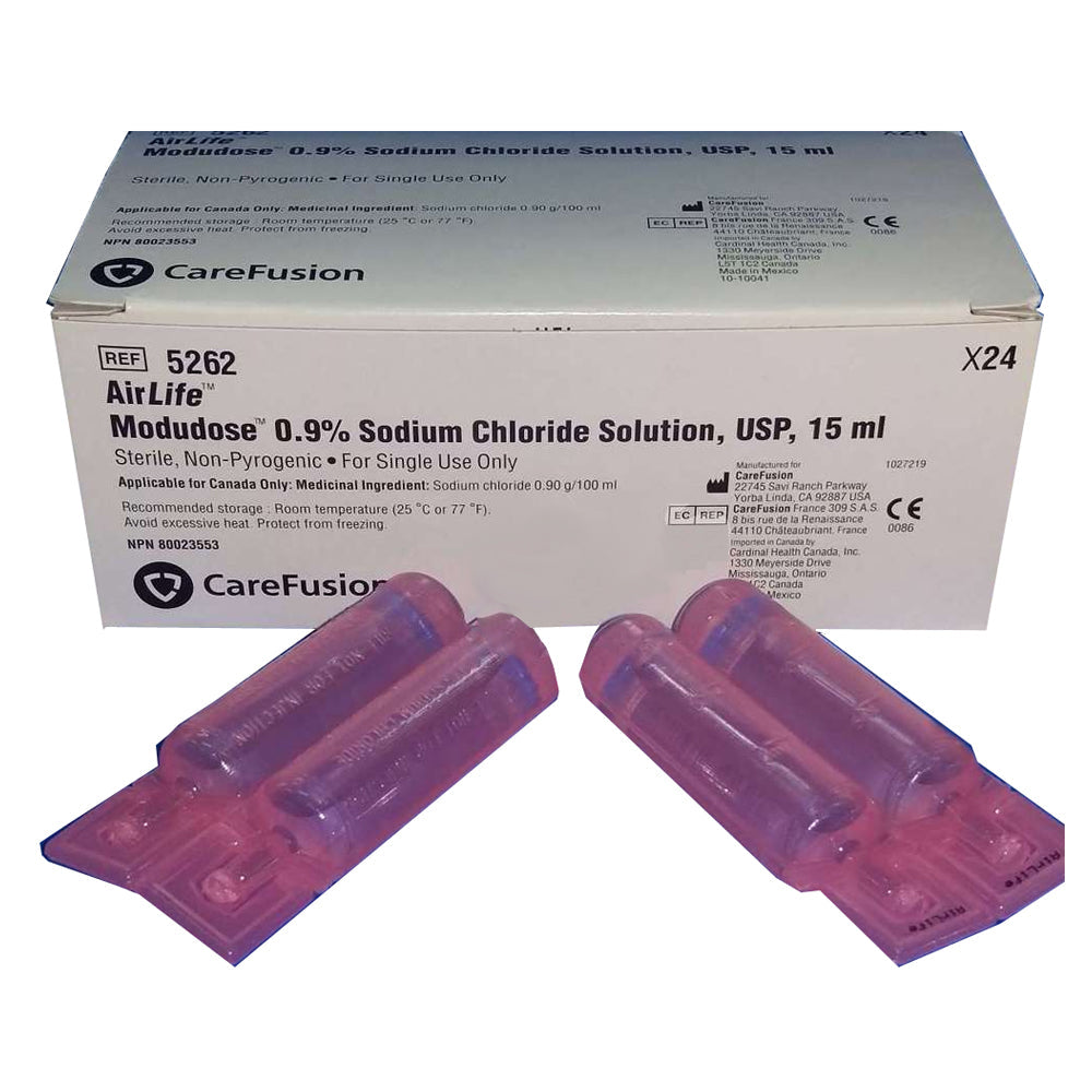 Airlife Modudose Unit Dose Saline Inhalation 0.9% 15ml, 5ml, 3ml