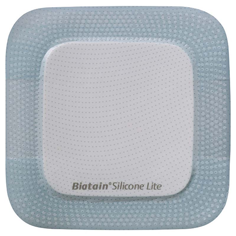 Biatain Silicone Lite Foam Dressing, 4" X 4", Pad Size 2.13" X 2.13"