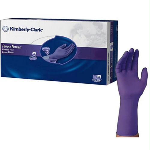 Kc500 Purple Nitrile Exam Gloves Medium, Powder-free, Ambidextrous