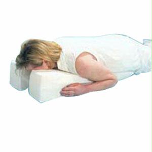 Face Down Pillow, 14" X 29" X 6" To 1.5", White