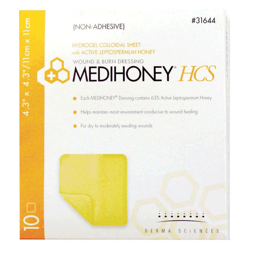 Medihoney Non-adhesive Hcs Sheet 4.3" X 4.3"