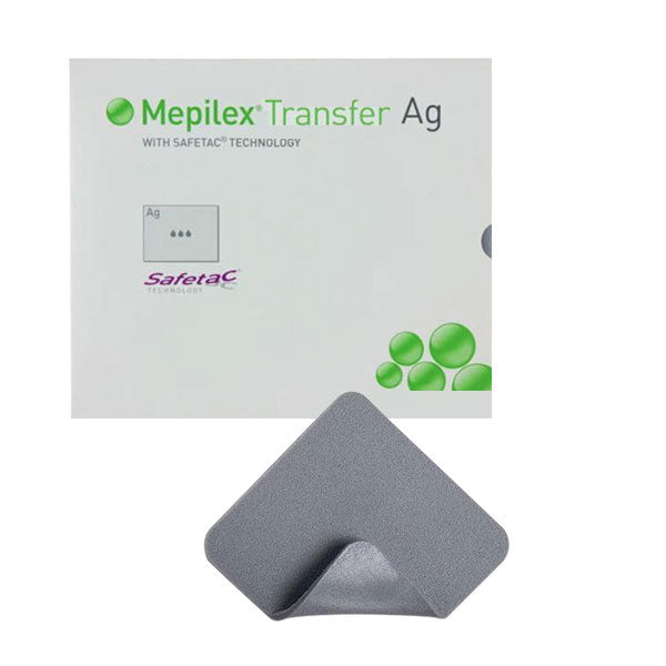 Mepilex Transfer Ag Antimicrobial Soft Silicone Exudate Transfer Dressing, 6" X 8"