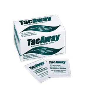 Tacaway Adhesive Remover Wipe, Non-acetone, 50/box