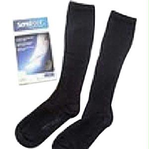 Sensifoot Crew Length Mild Compression Diabetic Sock Large, Black