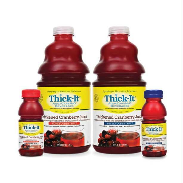 Thick-it Clear Advantage Thickened Cranberry Juice Nectar Consistency 8 Oz.